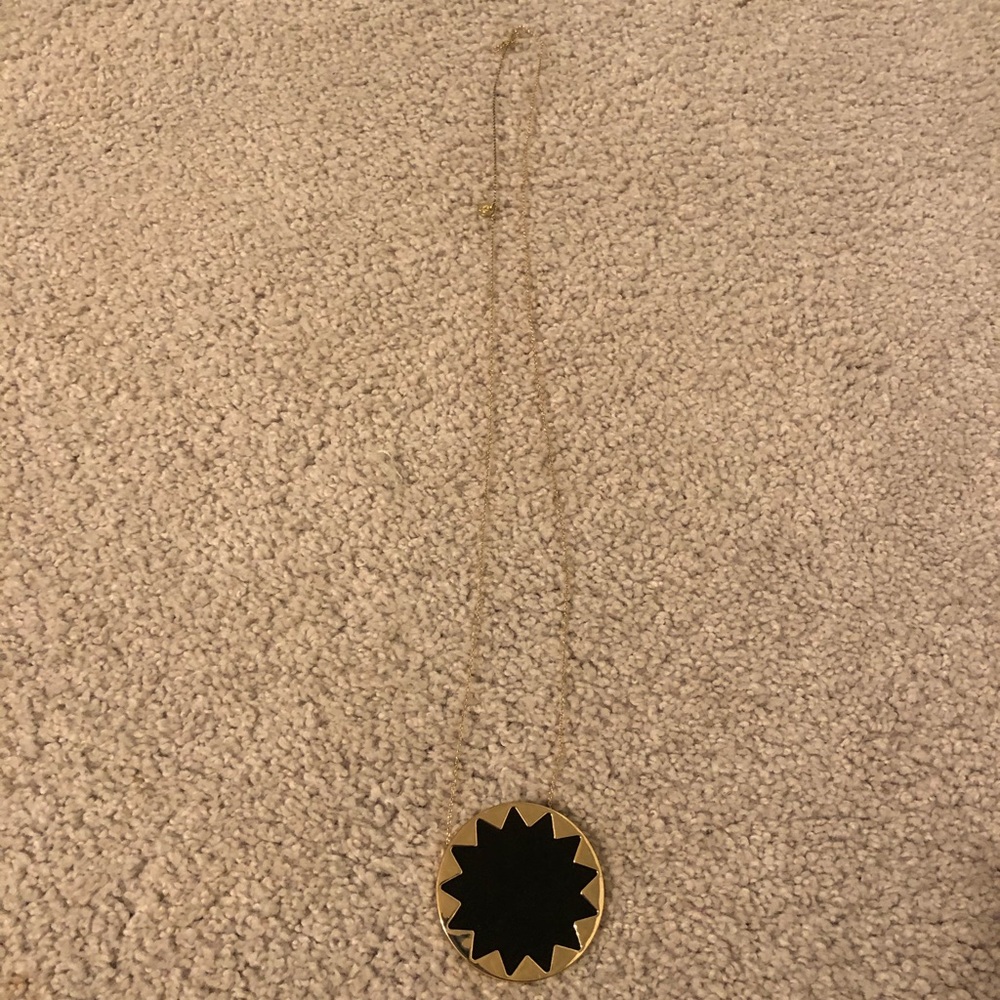 House of Harlow Black and Gold Necklace